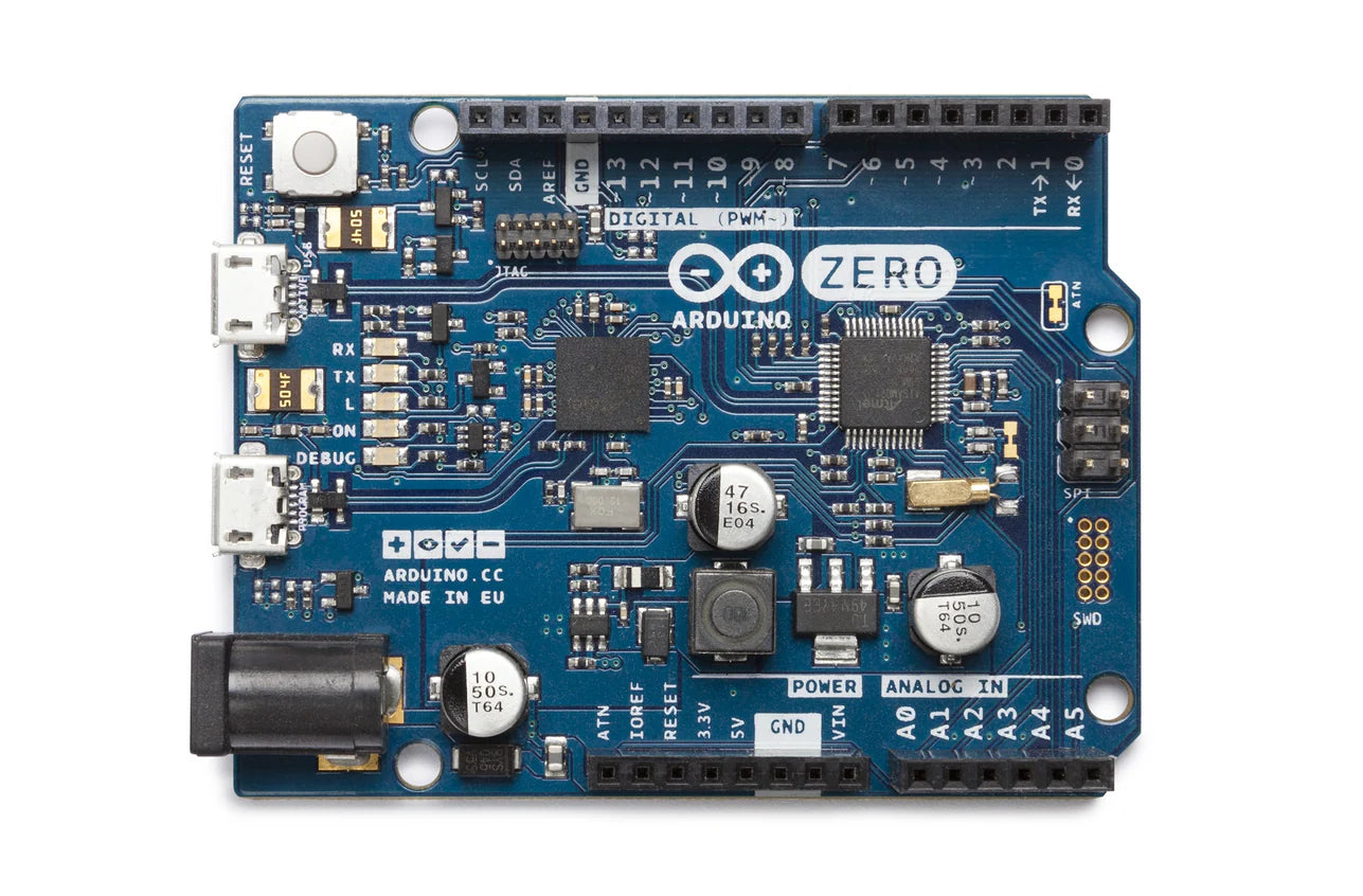 Arduino Zero board with ARM Cortex M0+ 32 bit microcontroller – BYTEEK.shop

Buy Arduino Zero development board online in EU and Italy – BYTEEK.shop

Arduino Zero front view microcontroller for advanced projects – BYTEEK.shop

Arduino Zero official board for IoT and robotics – BYTEEK.shop

Compact Arduino Zero 32 bit board for makers and developers – BYTEEK.shop